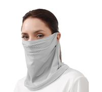 Alexis Leroy Masque UV Unisexe Protection Coupe-Vent avec Anches Oreilles Porte-Dépêche Discrète pour Pendulaires et Vélos en Ville Grand Trou Gris Clair Taille Unique