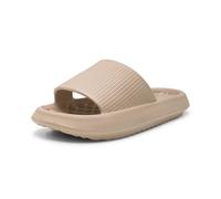 Alexis Leroy Pantoufles Douillettes pour Femmes et Hommes - Chaussons d'intérieur Confortables avec Semelle Anti-Dérapante Idéal pour la Maison Hiver and Été Cloud Marron 38/39 EU