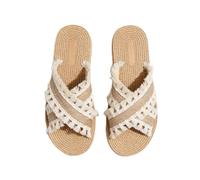 Alexis Leroy Sandales À Lanières Croisées Pour Femme, Ornées D'Élégants Franges