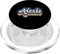 Alexis Prénom Garçon Style Vintage Années 70 80 Personnalisé PopSockets PopGrip pour MagSafe