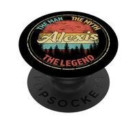 Alexis The Man The Myth The Legend Men Nom personnalisé PopSockets PopGrip Adhésif