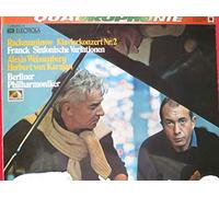 Alexis Weissenberg, pianiste - concerto n° 2 pour piano et orchestre de Rachmaninov + Variations symphoniques de Frank - orchestre Philharmonique de Berlin, direction : Herbert von Karajan album vinyle Electrola Quadriphonique de 1973