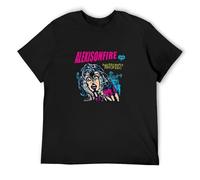 Alexisonfire Watch Out Hard Men's T-Shirt Unisex Black Cotton Print Tee Shirts L