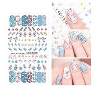 Alexnailart Autocollant à Ongles transfert de l'eau Décalque mode pour femmes filles Accessoires d'art d'ongle Outil de décorations de manucure (KPL008)