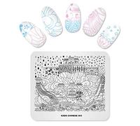 Alexnailart Nail Art Plaque Estampage Style Chinois Été Modèle Image Plate Outils Nail Art (CN003)
