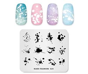 Alexnailart Nail Art Tampon Plaque Festival De Noël Fleurs Géométrie Modèle Naturel Plaque Image Nail Art Outils (FA029)