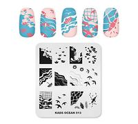 Alexnailart OCEAN 013 Plaque de stamping pour nail art