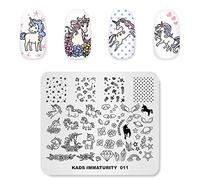 Alexnailart Plaque emboutie Ongle de rêve Licorne Cristal Fleur Motif estampé Multi-modèle Imprimer l'image Nail Art Stamper Grattoir Outil Ongles