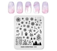Alexnailart Professionnels Plaques de stamping Noël Modèle Manucure Impression Outil
