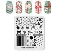 Alexnailart Professionnels Plaques de stamping Noël Modèle Manucure Impression Outil