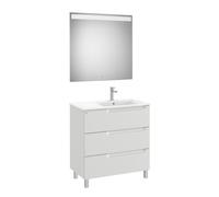 Aleyda Pack 3 Tiroirs Lavabo À Droite 800 Mm Gris Pierre Mat - ROCA A851843514