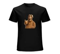 Alf for Men, Tee Short Sleeve T-Shirt Black L