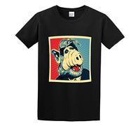 Alf Hope for Melmac Alien Movie TV Sho Unisex O-Neck 100% Cotton Short-Sleeve T-Shirts Black L