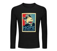 ALF Hope for Melmac Alien Movie TV Show Men's 100% Cotton Tee Crewneck Unisex Long Sleeve T-Shirt Black XL