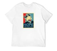 Alf Hope for Melmac Alien Movie TV Show T-Shirt Graphic Tee Printed Top Mens White Shirt XL