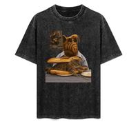 Alf Meow 80S TV Alien Gordon Shumway Men's T-Shirt Unisex Black Men Tees 3XL
