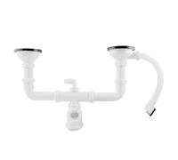 ALFA 21814 - Siphon Double freg. C/valv. de Panier 1 1/2