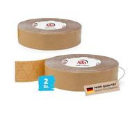 Alfa 226 Ruban adhésif spécial double-face StrongTac, 30 mm x 50 m, 2 pièces, pour montage de plinthes en tissu ou moquette, extrêmement fixant