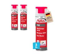 759 ALFA - Spray de marquage, 3 pièces, pink 500 ml (Marqueur SPOT) en couleurs néon pour des marquages longue durée