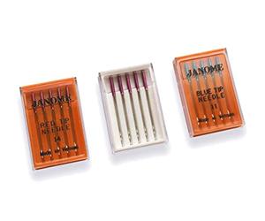 ALFA A6088 Lot de 3 boîtes à aiguilles spéciales pour machine à coudre en acier, multicolore, 0, 3