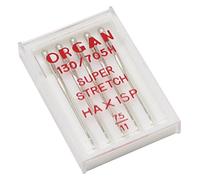 Alfa Aiguilles pour Machine à Coudre Stretch nº75 Acier inoxetdable