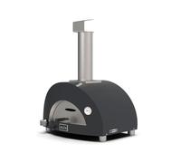 Alfa Forni Barbecue au charbon de la marque modèle moderne 2 Pizze Legna Ardesia Grey