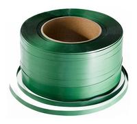 ALFA LOGISTIK Pet Bande de Cerclage 19mm 1200m Circuit 1 Rouleau Vert B19E - Résistance à la Déchirure 435 kg Ruban de Cerclage - Rouleau Feuillard de Cerclage