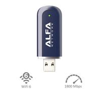 Alfa Network Adaptateur USB Wi‑Fi 6 Alfa 1800 Mb/s double bande USB 3.2 Gen 1 AWUS036AXER