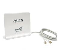 Alfa Network Antenne omnidirectionnelle intérieure Alfa WiFi 6E 5 dBi tri-bande RP-SMA pour 2,4/5/6 GHz ARS-WiFi6E-M2