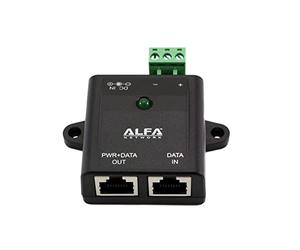 Alfa Network Convertisseur PoE Gigabit Industriel, Protection Contre Les Surtensions, APOE03GS