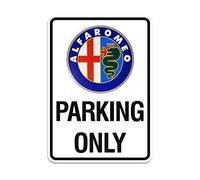 Alfa Romeo 21402 Panneau Parking Only Logo Années 80 28 x 40 cm