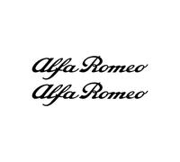 Alfa Romeo 21900 Écriture Adhésive Pré-espacée Noir, 25 cm, 2 Pièces