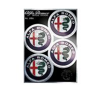 Alfa Romeo Autocollants Logos D.48 mm, Lot de 4, 94 x 131 mm