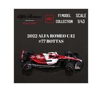(ALFA ROMEO C42 77) 2022 Modèle de voiture 1:43 Ferrari Mercedes Red Bull Racing Mclaren Alfa Romeo