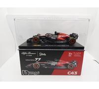 Alfa Romeo F1 Team C43 Valtteri Bottas #77 2023 Stake 1/43 Bburago F1 + casque