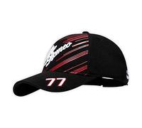 Alfa Romeo Racing F1 2022 Valtteri Bottas Driver Baseball Bord incurvé Noir/rouge Unisexe