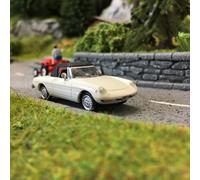 29605 Brekina Ho Alfa Romeo Spider 2000 Couleur Blanc Échelle 1:87