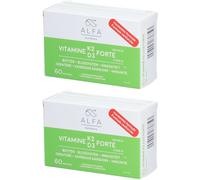 Alfa Vitamine K2 -D3 Forte Nouvelle Formule Capsule(S) Douce(S) 2x60 pc(s)