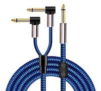 ALFAAL Câble audio 6,5 mm vers double 6,5 mm un à deux 6,35 grand amplificateur de guitare à deux conducteurs câble audio câbles d'instruments (couleur : 8 mètres)