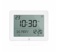 ALFAJR Azan Clock CF-19 White - Automatique Athan Cinq Fois en 5 Voix différentes - Manuel simplifié pour Les Villes américaines (Zoon) (Blanc)