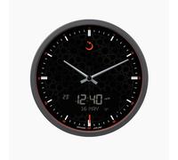 ALFAJR Grande Horloge Murale Ronde Ana-Digi Automatique Azan Athan Horloge de prière Qibla Musulmane CR-23 B