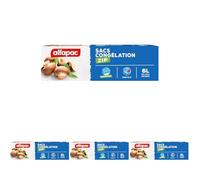 alfapac - 20 sacs congélation ZIP 6L à fond plat - hermétique et réutilisable (Lot de 4)