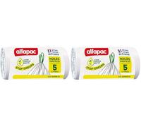 alfapac - 25 sacs-poubelle 5L à lien coulissant stop-odeurs aux huiles essentielles - fabriqués en France (Lot de 2)