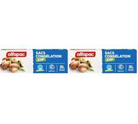Alfapac - 30 Sacs congélation Zip 3L à Fond Plat - hermétique et réutilisable (Lot de 2)