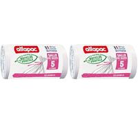alfapac - 30 sacs-poubelle 5L à lien - salle de bains - fabriqués en France - bi-matière recyclée & végétale (Lot de 2)