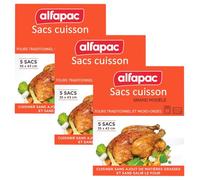 ALFAPAC - 5 sacs cuisson au four (Lot de 3)