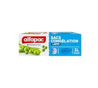 alfapac - 50 sacs congélation lien 1L - matière d'origine végétale - fabriqué en France