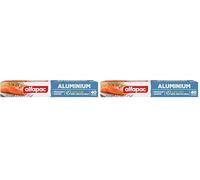 alfapac - aluminium 40M - sans tube - résistant et gaufré (Lot de 2)
