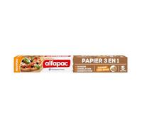 alfapac - papier 3 en 1 - cuisson, congélation & conservation - gaufré très épais - fabriqué en France - 5M