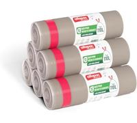 alfapac professionnel - Carton de 180 sacs-poubelle à lien - 110L | Ultra résistant - Etanche - 12 rouleaux de 15 sacs - Pour déchets courants